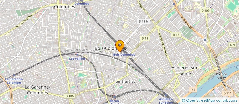 localisation de l'entreprise SYND COPRO 6 VILLA AUBEPINES BOIS-COLOMB  BOIS-COLOMBES