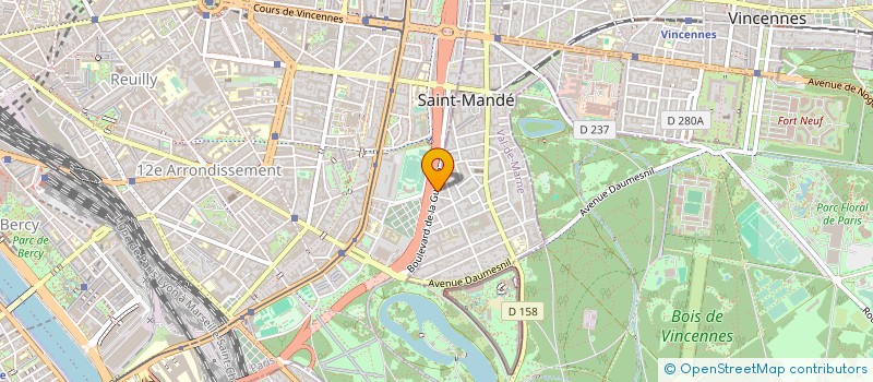 localisation de l'entreprise SYND COPRO 60 BD DE LA GUYANNE -ST MANDE à SAINT-MANDE