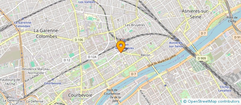 localisation de l'entreprise SYND COPRO 60 BD DE LA PAIX à COURBEVOIE