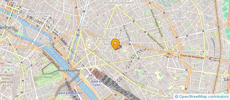 localisation de l'entreprise SYND COPRO 61 RUE CROZATIER  PARIS