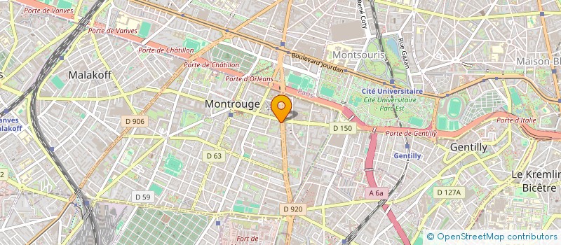 localisation de l'entreprise SYND COPRO 62 AV ARISTIDE BRIAND  MONTROUGE