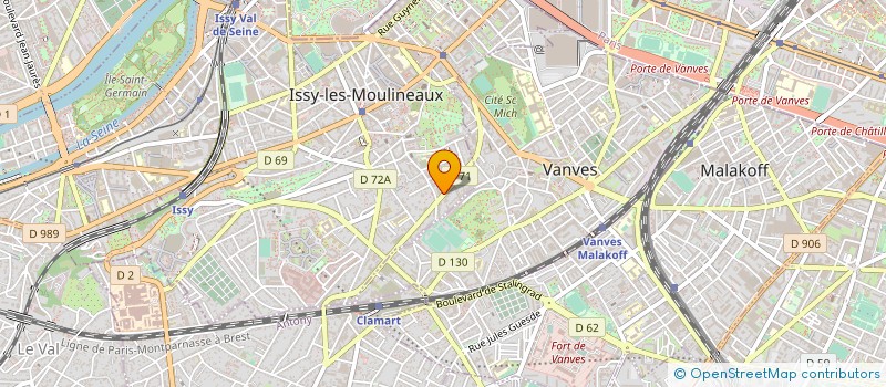 localisation de l'entreprise SYND COPRO 62 AV GAL DE GAULLE à ISSY-LES-MOULINEAUX