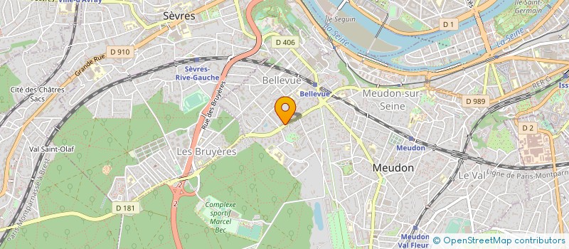 localisation de l'entreprise SYND COPRO 62 B RTE DES GARDES  MEUDON