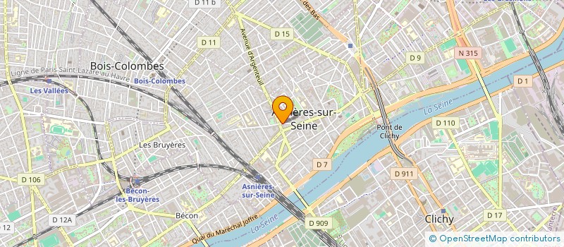 localisation de l'entreprise SYND COPRO 62 R DE NANTERRE  ASNIERES-SUR-SEINE