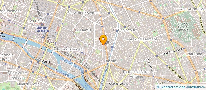 localisation de l'entreprise SYND COPRO 64 R DES TOURNELLES  PARIS