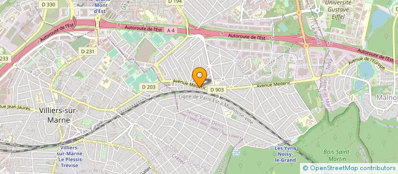 localisation de l'entreprise SYND COPRO 66-68 AV MEDERIC  NOISY-LE-GRAND