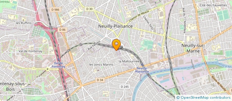 localisation de l'entreprise SYND COPRO 66 AV DU PRESIDENT ROOSEVELT  NEUILLY-PLAISANCE