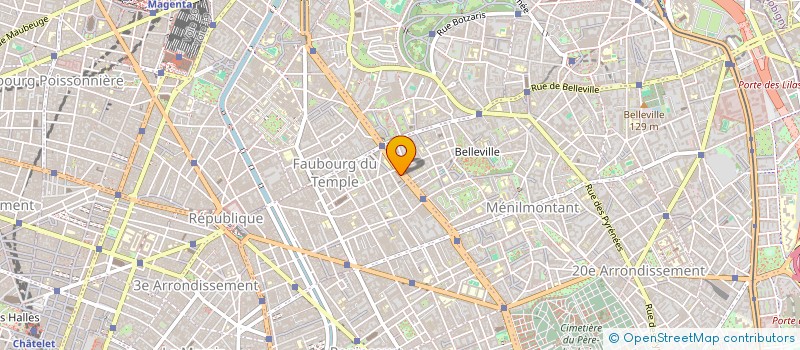 localisation de l'entreprise SYND COPRO 67 BD DE BELLEVILLE  PARIS