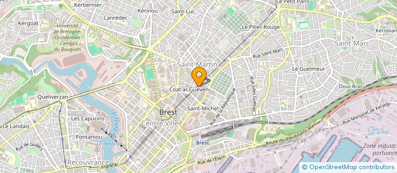 localisation de l'entreprise SYND.COPRO.67 R.JEAN JAURES à BREST