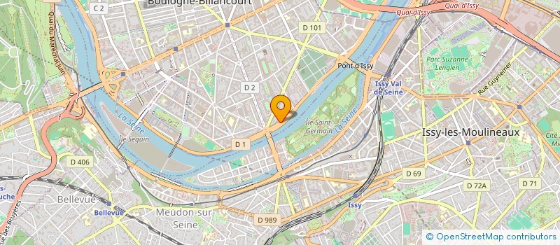 localisation de l'entreprise SYND COPRO 68 B QU POINT DU JOUR à BOULOGNE-BILLANCOURT