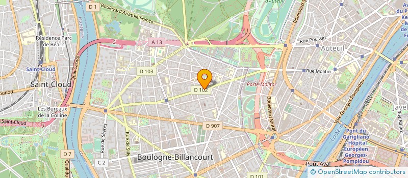 localisation de l'entreprise SYND COPRO 68 R DU CHATEAU à BOULOGNE-BILLANCOURT