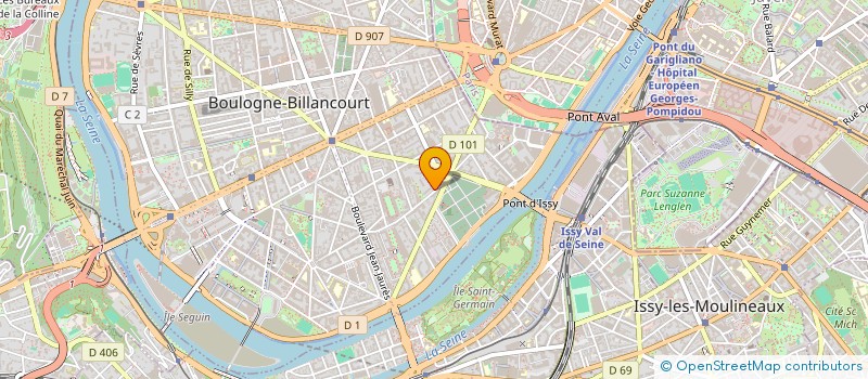 localisation de l'entreprise SYND COPRO 68 R POINT DU JOUR à BOULOGNE-BILLANCOURT