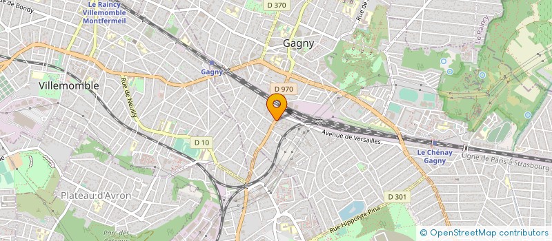 localisation de l'entreprise SYND COPRO 69 AV ARISTIDE BRIAND à GAGNY
