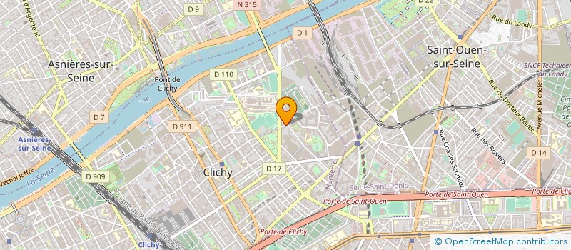 localisation de l'entreprise SYND COPRO 69 R DE VILLENEUVE à CLICHY