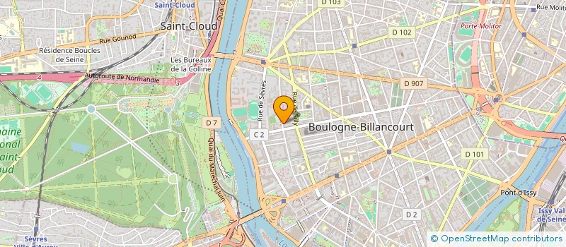 localisation de l'entreprise SYND COPRO 69 RUE DE BELLEVUE à BOULOGNE-BILLANCOURT
