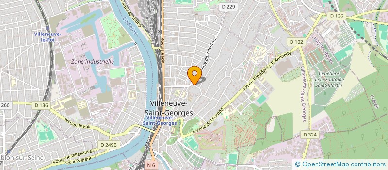 localisation de l'entreprise SYND COPRO 7 AV BELLE AIMEE  VILLENEUVE-SAINT-GEORGES