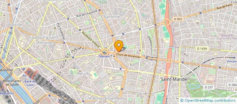 localisation de l'entreprise SYND COPRO 7 COURS DE VINCENNES  PARIS