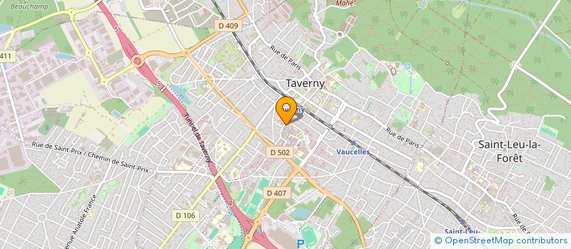 localisation de l'entreprise SYND COPRO 7 R FRANCOIS BROUSSAIS à TAVERNY