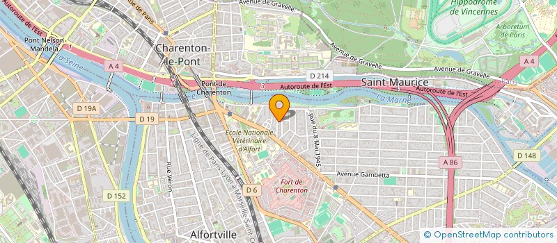 localisation de l'entreprise SYND COPRO 7 RUE AMIRAL COURBET à MAISONS-ALFORT
