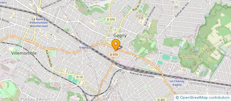 localisation de l'entreprise SYND COPRO 7 RUE ARISTIDE BRIAND GAGNY à GAGNY