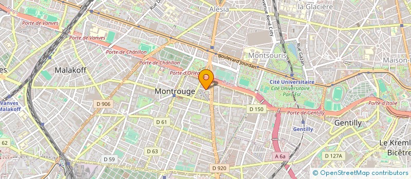 localisation de l'entreprise SYND COPRO 7 RUE GEORGES BOUZERAIT  MONTROUGE