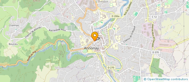 localisation de l'entreprise SYND COPRO 7 RUE SAINT MICHEL  ANNONAY