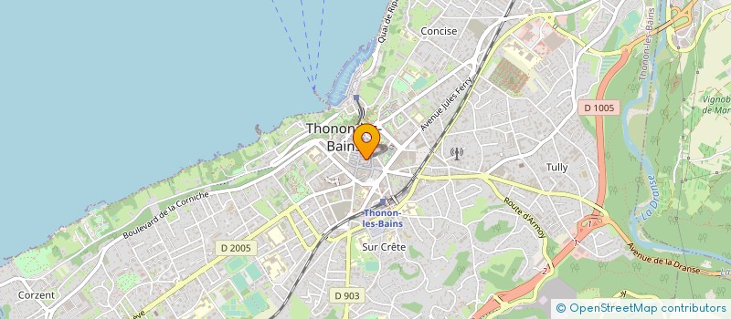 localisation de l'entreprise SYND COPRO 7 RUE ST SEBASTIEN THONON à THONON-LES-BAINS
