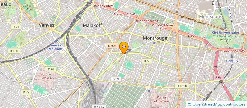 localisation de l'entreprise SYND COPRO 70 AVENUE JEAN JAURES  MONTROUGE