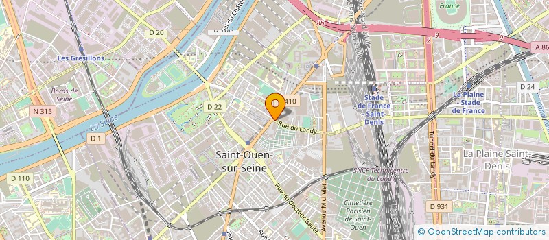 localisation de l'entreprise SYND COPRO 70 R DU LANDY à SAINT-OUEN-SUR-SEINE