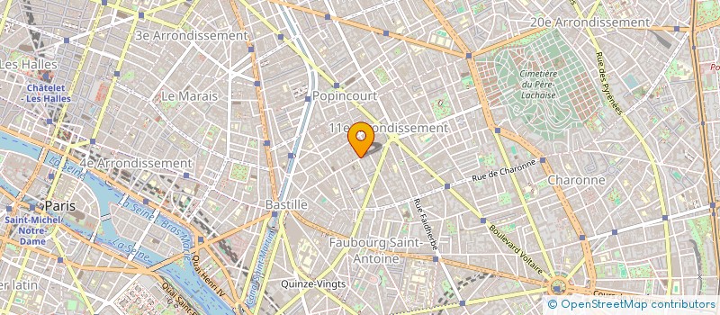 localisation de l'entreprise SYND COPRO 71 RUE DE LA ROQUETTE 75011  PARIS