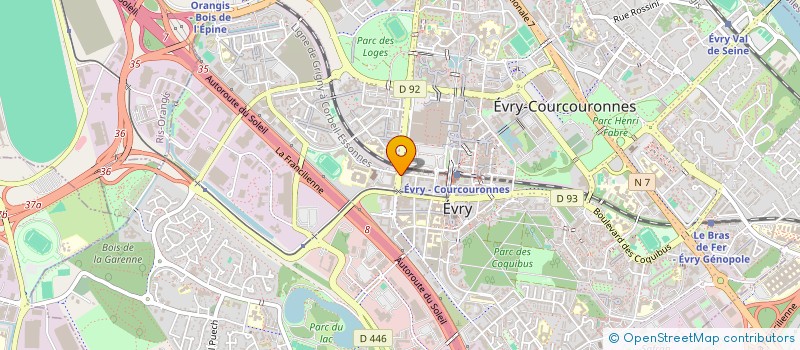 localisation de l'entreprise SYND COPRO 72 BD CHAMPS ELYSEES  EVRY-COURCOURONNES