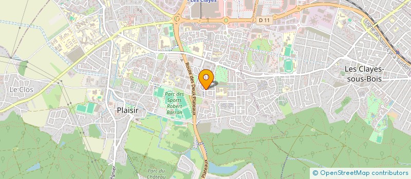 localisation de l'entreprise SYND COPRO 725 AV DES SABLONS  PLAISIR