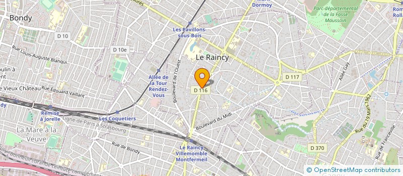 localisation de l'entreprise SYND COPRO 73 AV RESISTANCE  LE RAINCY
