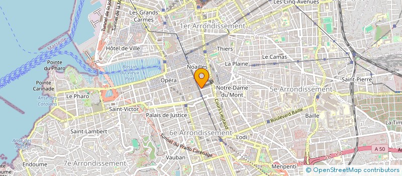 localisation de l'entreprise SYND COPRO 73 RUE DE LA PALUD 13 206 à MARSEILLE