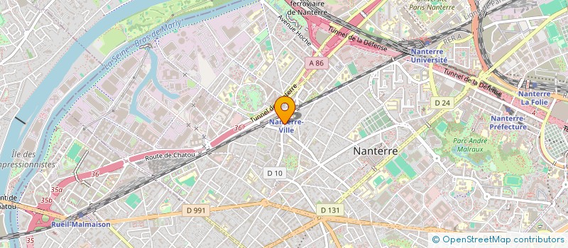 localisation de l'entreprise SYND COPRO 74 R MAURICE THOREZ  NANTERRE