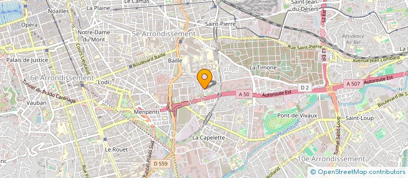 localisation de l'entreprise SYND COPRO 76 AV BENJAMIN DELESSERT à MARSEILLE