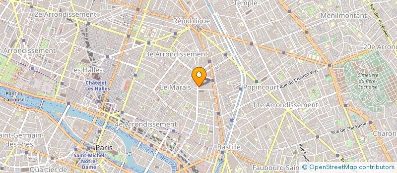 localisation de l'entreprise SYND COPRO 76 RUE DE TURENNE 75003 PARIS  PARIS