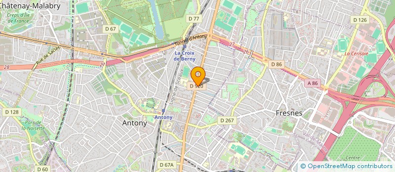 localisation de l'entreprise SYND COPRO 78 AVE ARISTIDE BRIAND à ANTONY