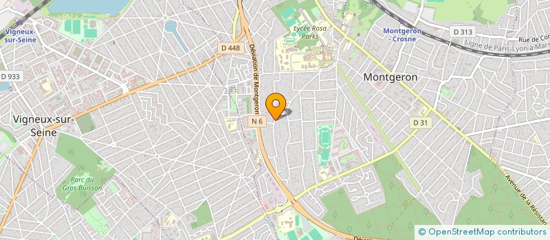 localisation de l'entreprise SYND COPRO 78 CHEMIN DU DESSUS DU LUET à MONTGERON