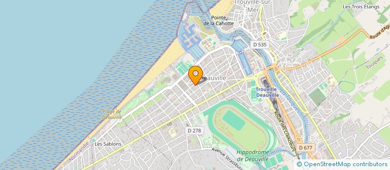 localisation de l'entreprise SYND COPRO 79 B RUE DU GENERAL LECLERC  DEAUVILLE