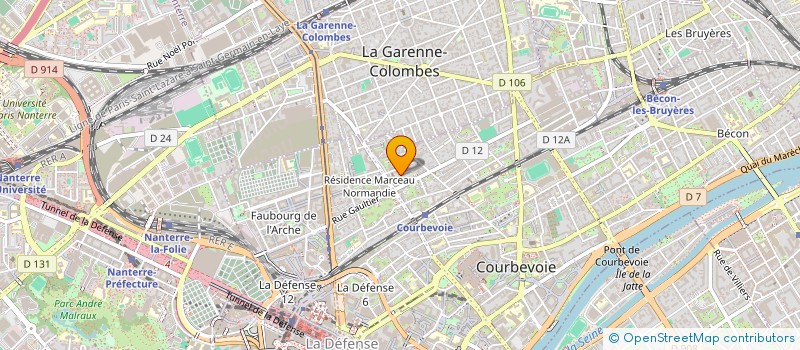 localisation de l'entreprise SYND COPRO 8/10 AV DE PARTHENAY à COURBEVOIE