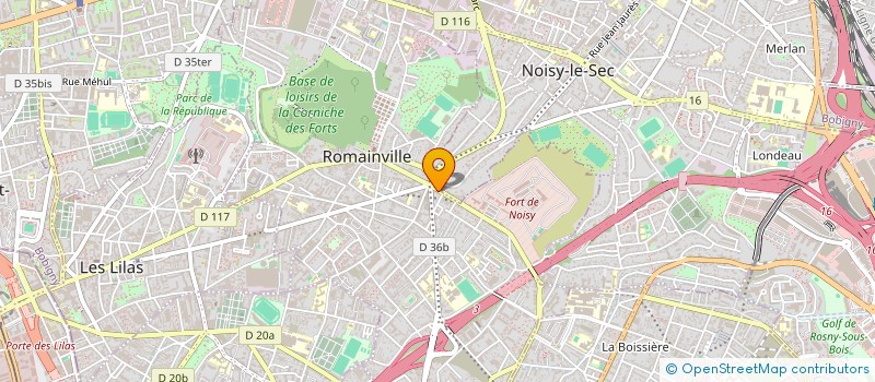 localisation de l'entreprise SYND COPRO 8 AV KERAUTRET à ROMAINVILLE