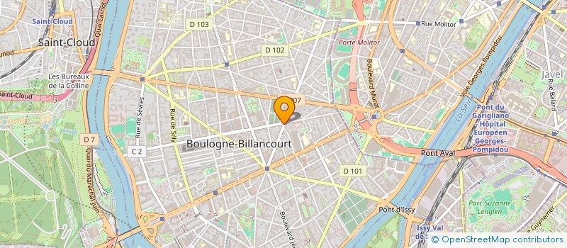 localisation de l'entreprise SYND COPRO 8 AV VICTOR HUGO  BOULOGNE-BILLANCOURT