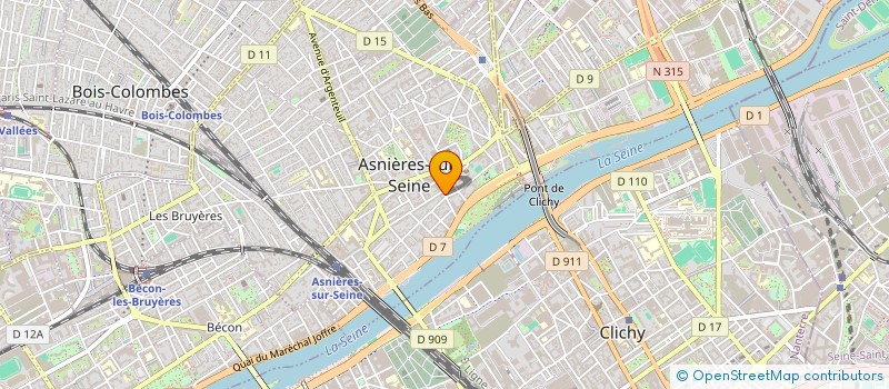 localisation de l'entreprise SYND COPRO 8 B R DUCHESNAY à ASNIERES-SUR-SEINE