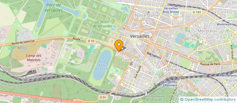 localisation de l'entreprise SYND COPRO 8 RUE DE L'ORANGERIE à VERSAILLES