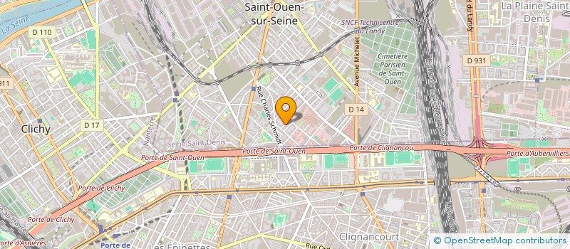 localisation de l'entreprise SYND COPRO 8 RUE DE LA GAITE à SAINT-OUEN-SUR-SEINE