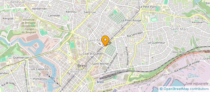 localisation de l'entreprise SYND COPRO 8 RUE LOUIS BLANC à BREST
