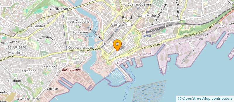 localisation de l'entreprise SYND.COPRO.8 RUE NEPTUNE  BREST