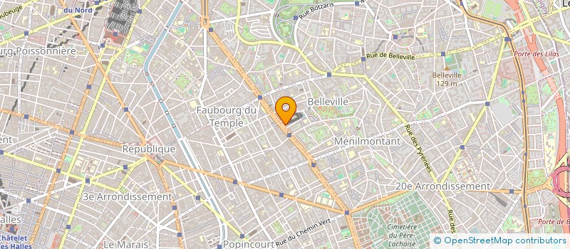 localisation de l'entreprise SYND COPRO 80-86 BD BELLEVILLE  PARIS