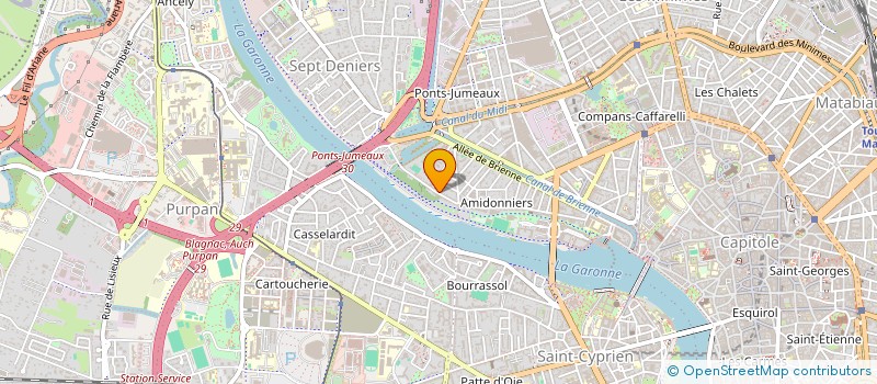 localisation de l'entreprise SYND COPRO 80 RUE DES AMIDONNIERS à TOULOUSE
